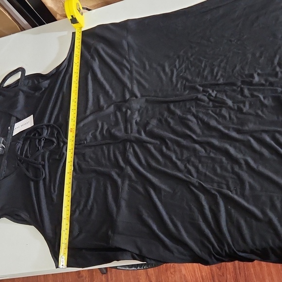 Lane Bryant Dress Womens Size 22 Black maxi high low v neck lace size 22/24 New - Picture 9 of 12